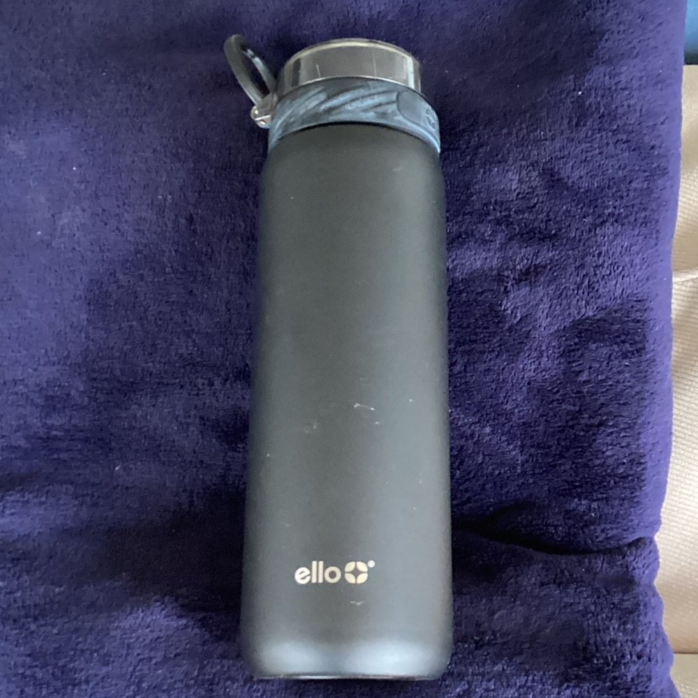 Ello Black Water Bottle